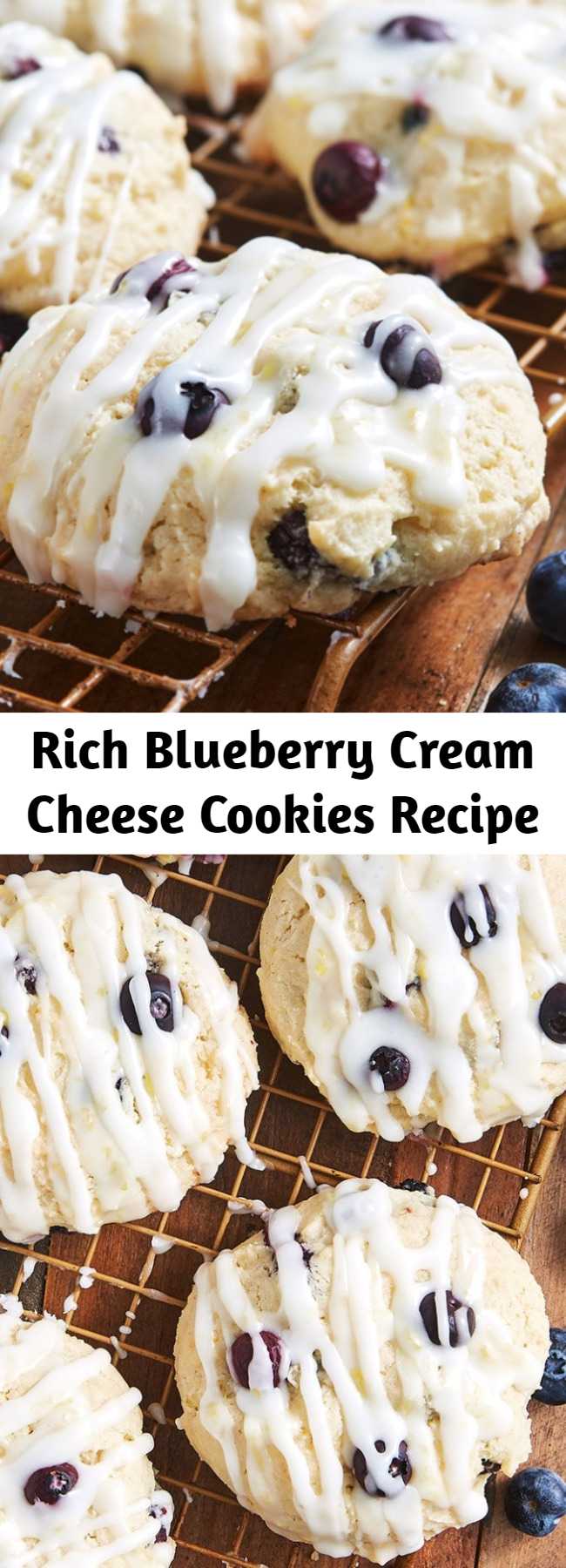 Rich Blueberry Cream Cheese Cookies Recipe