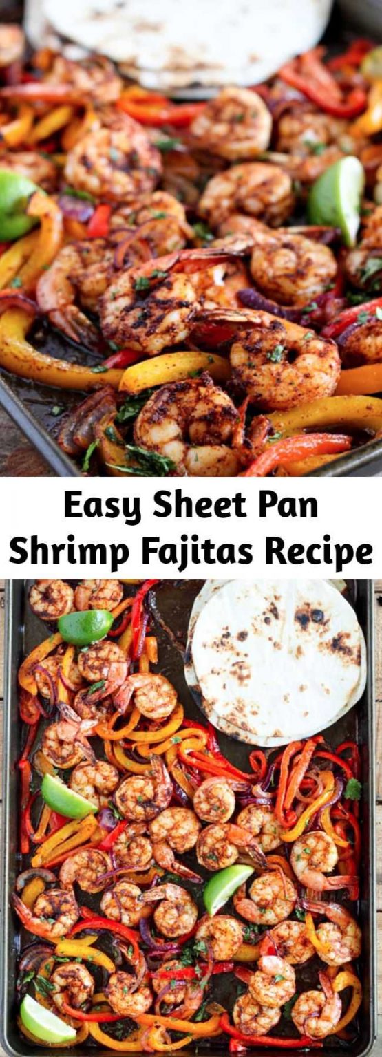 Easy Sheet Pan Shrimp Fajitas Recipe Mom Secret Ingrediets