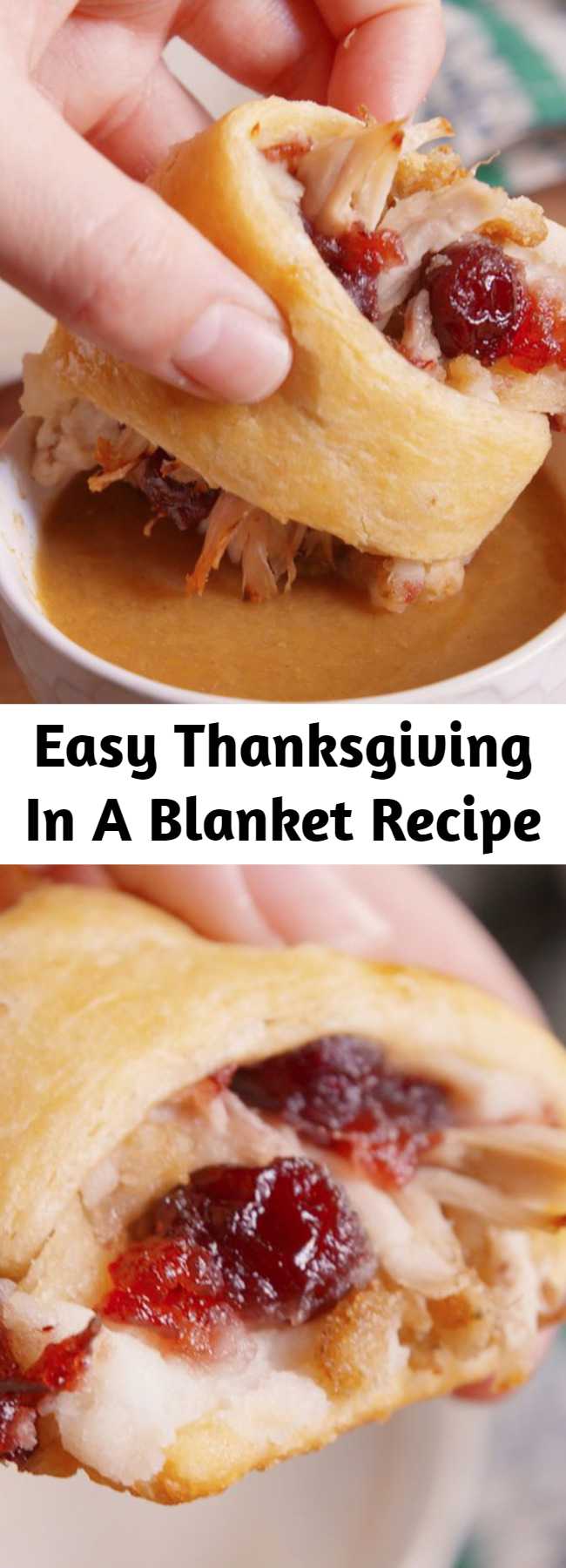 Easy Thanksgiving In A Blanket Recipe - Thanksgiving in a blanket is the most delicious thing you can do with your leftovers. This will be your new favorite sandwich. Crescent Rolls are everything bread will never be.