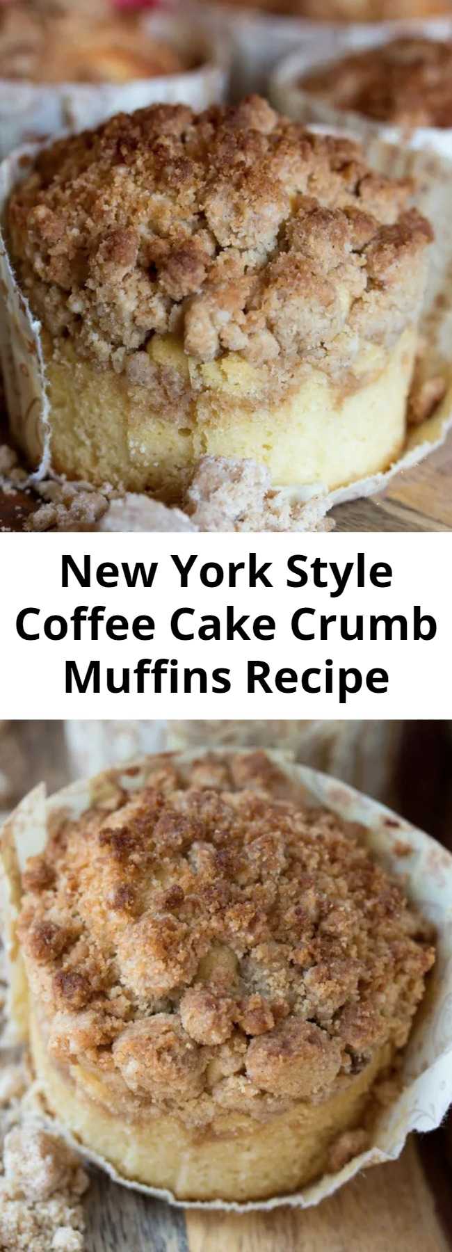 New York Style Coffee Cake Crumb Muffins Recipe - If there is crumb in the name for crumb muffins, you better believe there should be a lot of crumb on top!