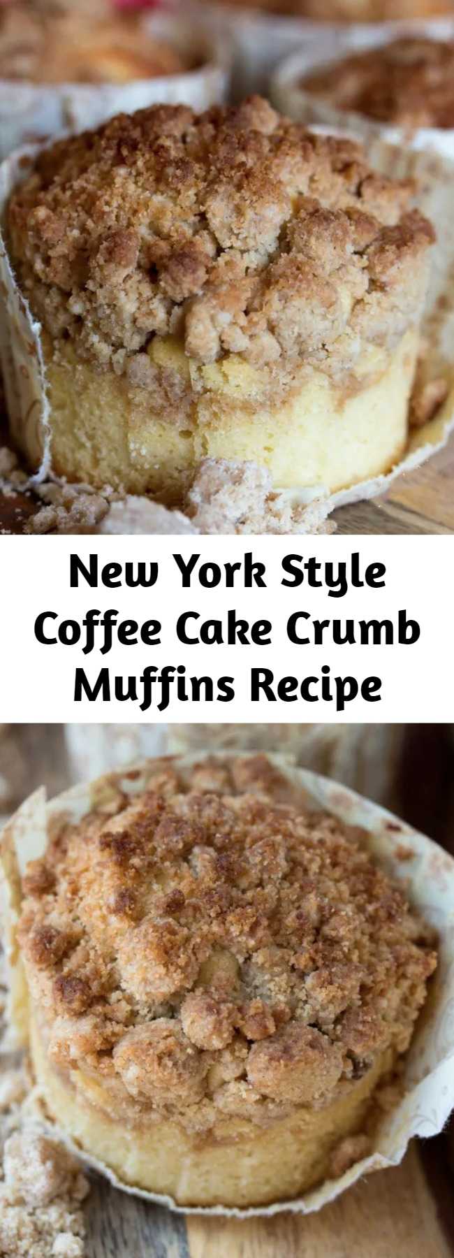 New York Style Coffee Cake Crumb Muffins Recipe - If there is crumb in the name for crumb muffins, you better believe there should be a lot of crumb on top!