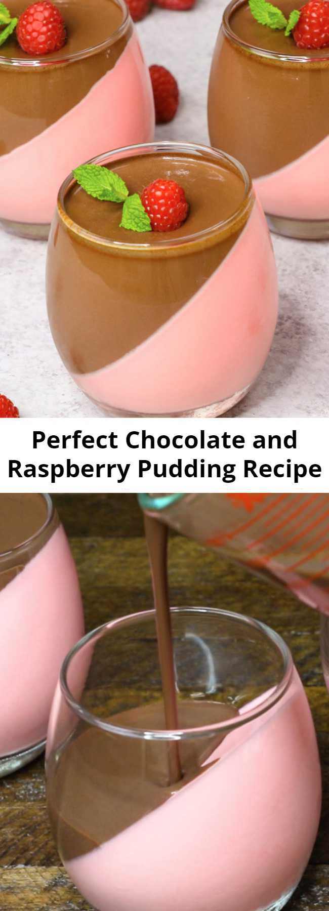 Perfect Chocolate and Raspberry Pudding Recipe - This Homemade Chocolate Pudding is a stunning make-ahead mouthwatering dessert that’s creamy and smooth. It’s an easy recipe with a few simple ingredients: raspberry jello powder, cool whip, half and half milk, gelatin, unsweet chocolate and sugar.