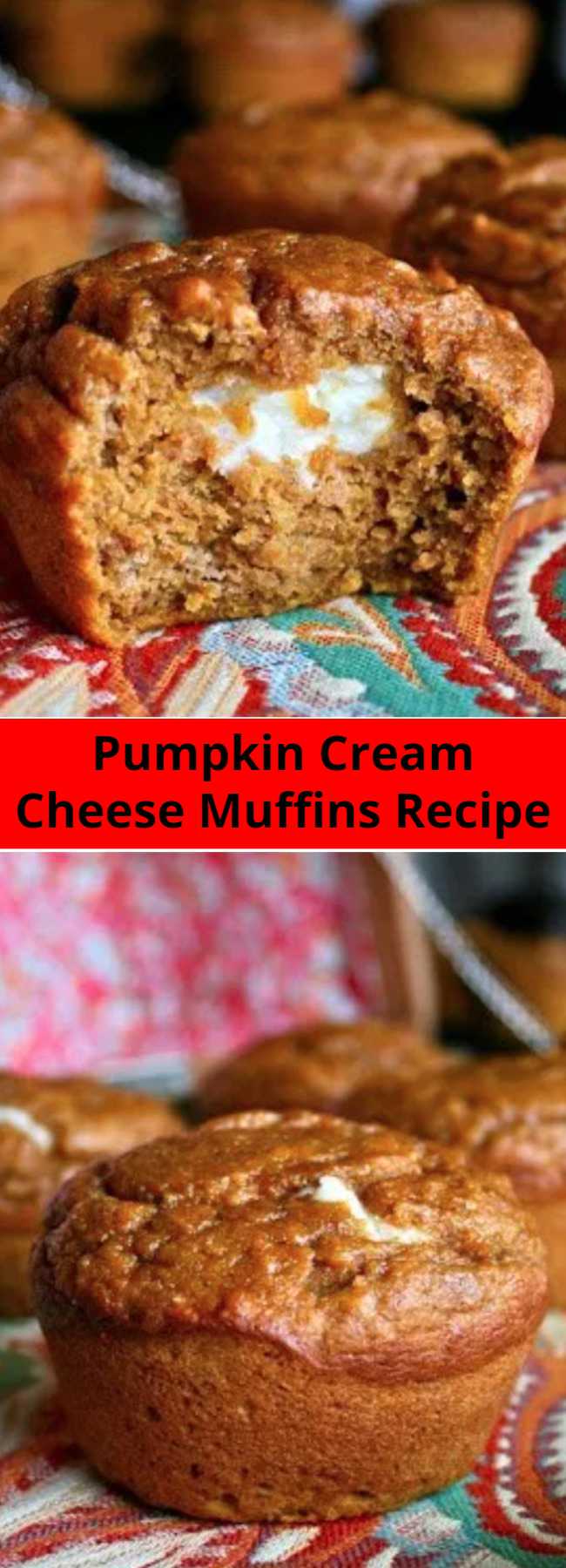 Pumpkin Cream Cheese Muffins Recipe - These Pumpkin Cream Cheese Muffins are a perfect Starbucks knock off and they are sure to satisfy all your pumpkin dreams. It's amazingly light, moist, and flavorful so I will definitely be keeping this recipe for my go to pumpkin bread/muffin. In my opinion, these are best served slightly warmed and with a cup of hot coffee, which actually sounds pretty great right now. 🙂 Enjoy!