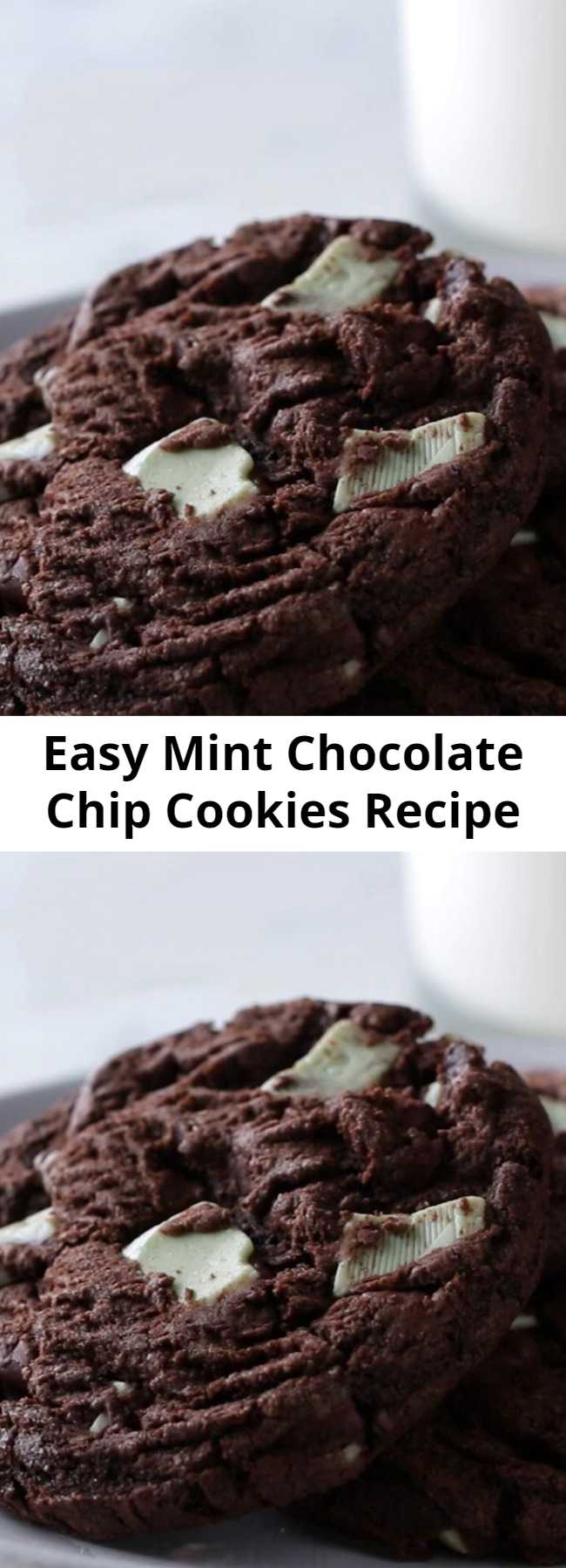 Easy Mint Chocolate Chip Cookies Recipe - Extremely Delicious!! Fun and easy to make too.