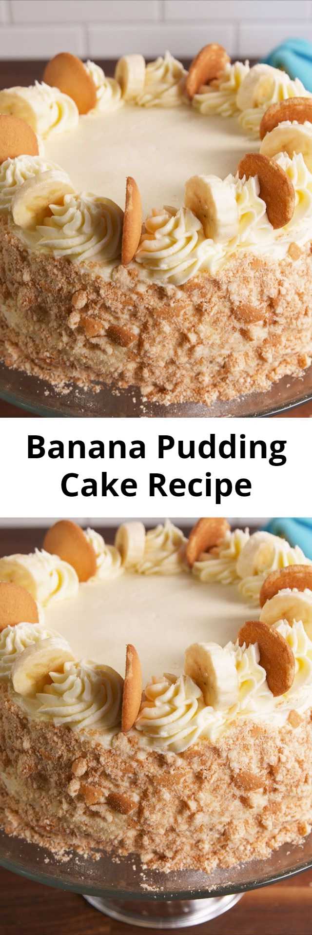 Banana Pudding Cake Recipe - Though it will be hard, try to resist adding a ton of pudding in between the layers. Otherwise, things will get pretty messy. If that means there's extra pudding left over, so be it. We know you'll find some use for it.