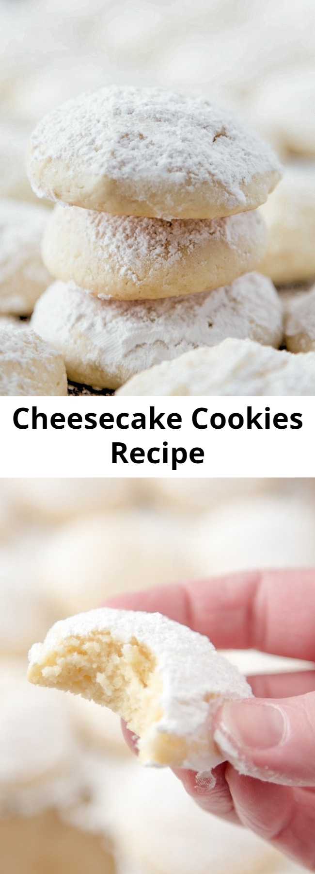 Easy Soft Cheesecake Cookies Recipe - These Cheesecake Cookies are so creamy and tender. It’s a delicious cookie recipe that’s not too sweet but totally addictive!