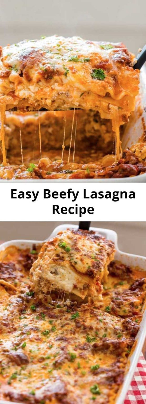 Easy Beefy Lasagna Recipe – Mom Secret Ingrediets