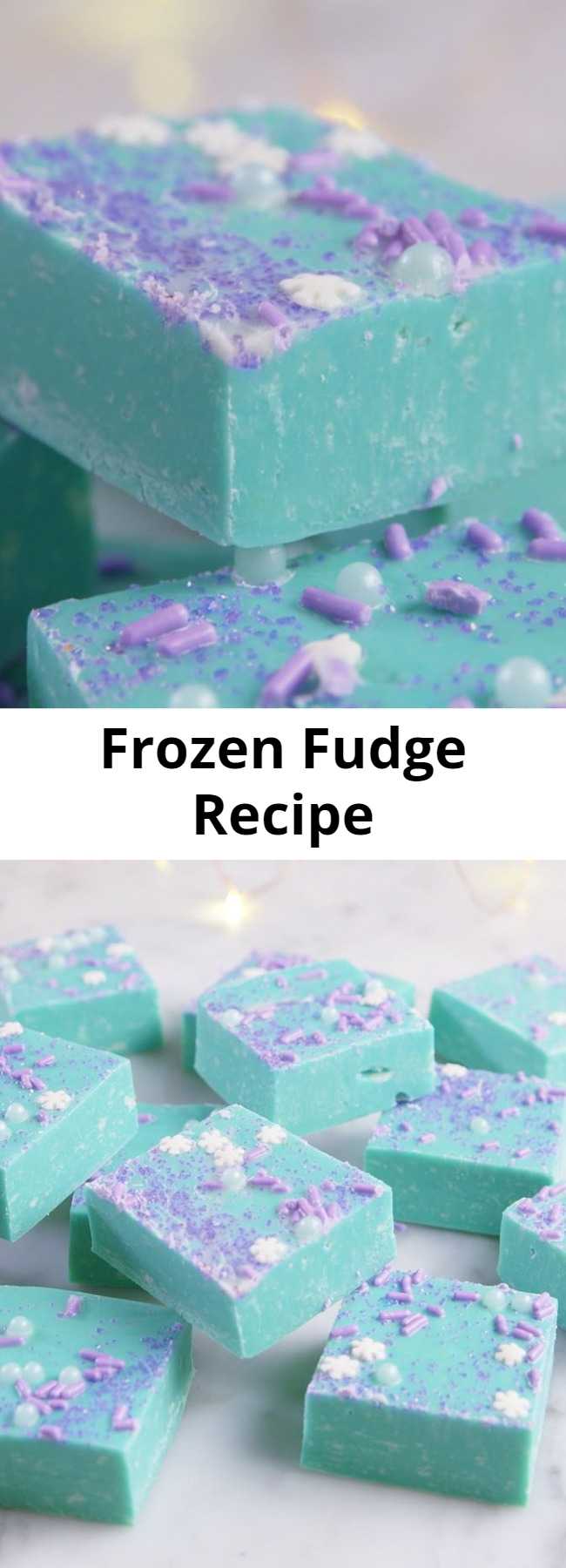 Frozen Fudge Recipe - Even Elsa couldn't resist this fudge. #kids #dessert #frozen #fudge #baking