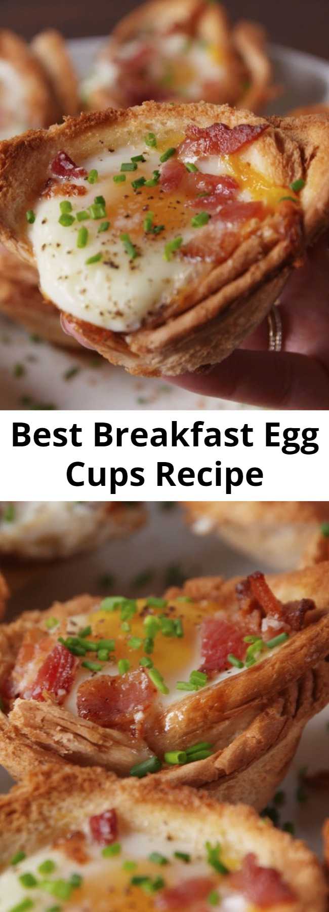 Best Breakfast Egg Cups Recipe - This Breakfast Egg Cups Recipe is the perfect breakfast on-the-go. #food #breakfast #eggs #brunch #easyrecipe