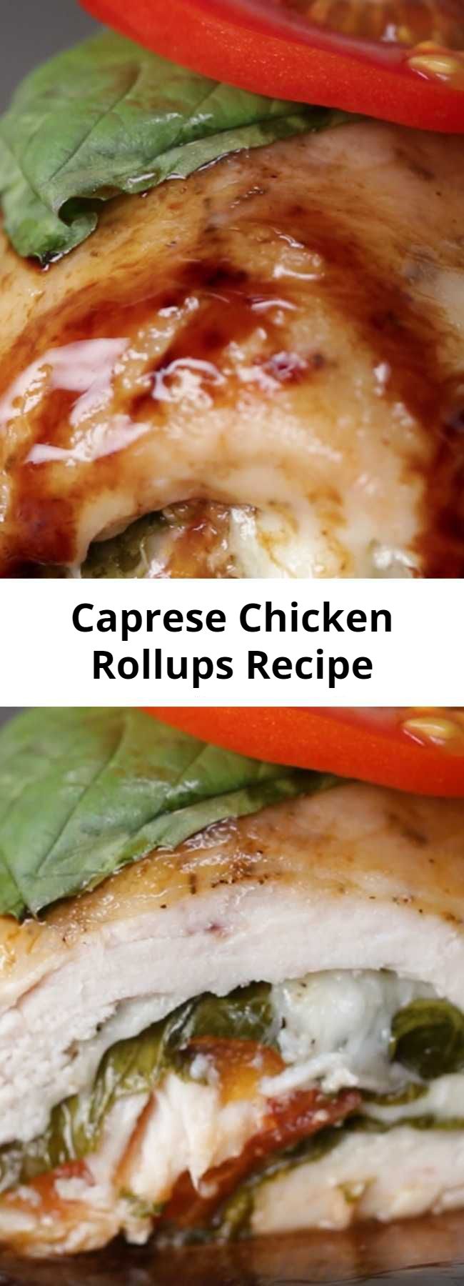 Easy Caprese Chicken Rollups Recipe - Looking for a new way to enjoy caprese salad? Try these Caprese Chicken Rollups! You get all the fun of a caprese salad stuffed into chicken breast! It was really good!