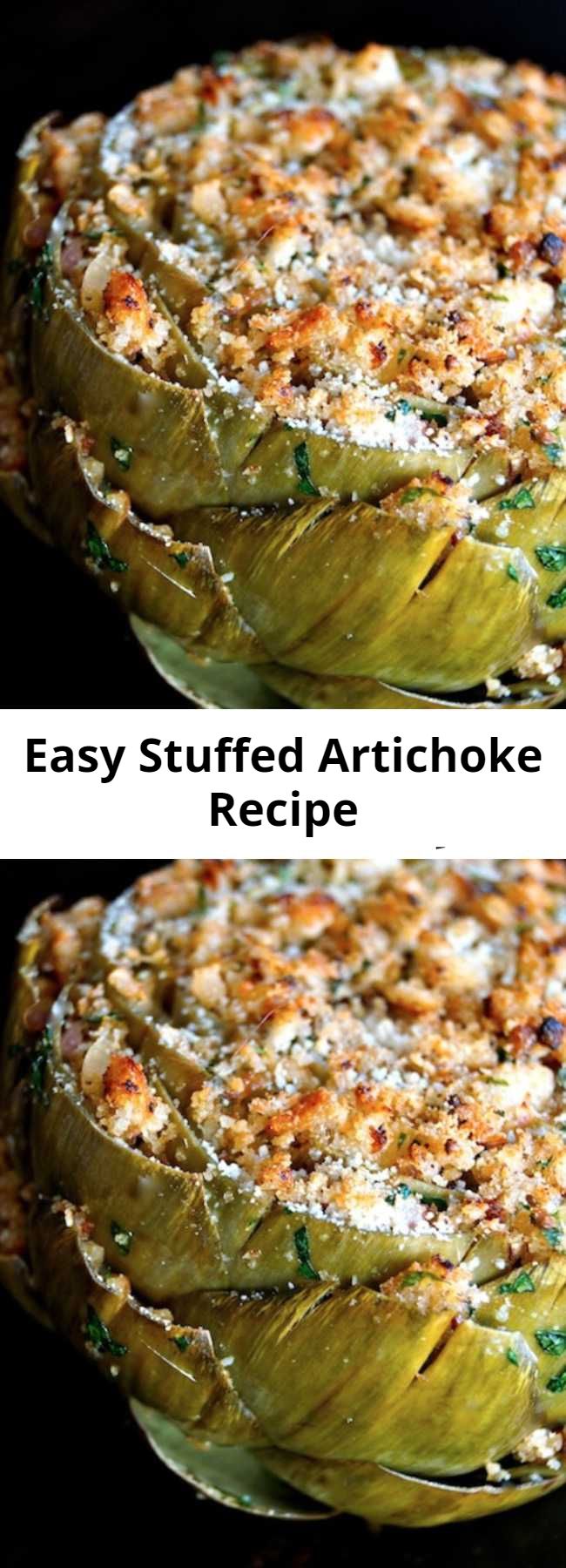 Easy Stuffed Artichoke Recipe - This Ultimate Stuffed Artichoke Recipe is packed with incredible, aromatic flavors and is out of this world. Serve it for a scrumptious vegetarian first or main course. And it's great for sharing too!