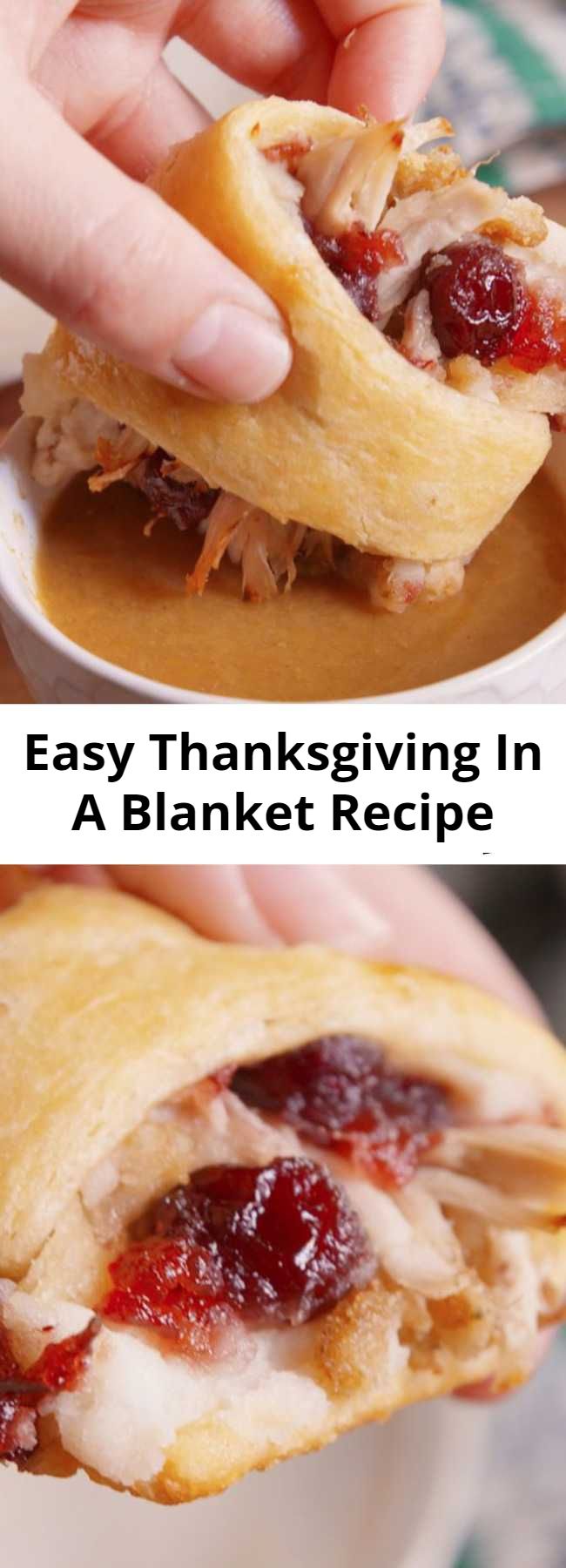 Easy Thanksgiving In A Blanket Recipe - Thanksgiving in a blanket is the most delicious thing you can do with your leftovers. This will be your new favorite sandwich. Crescent Rolls are everything bread will never be.