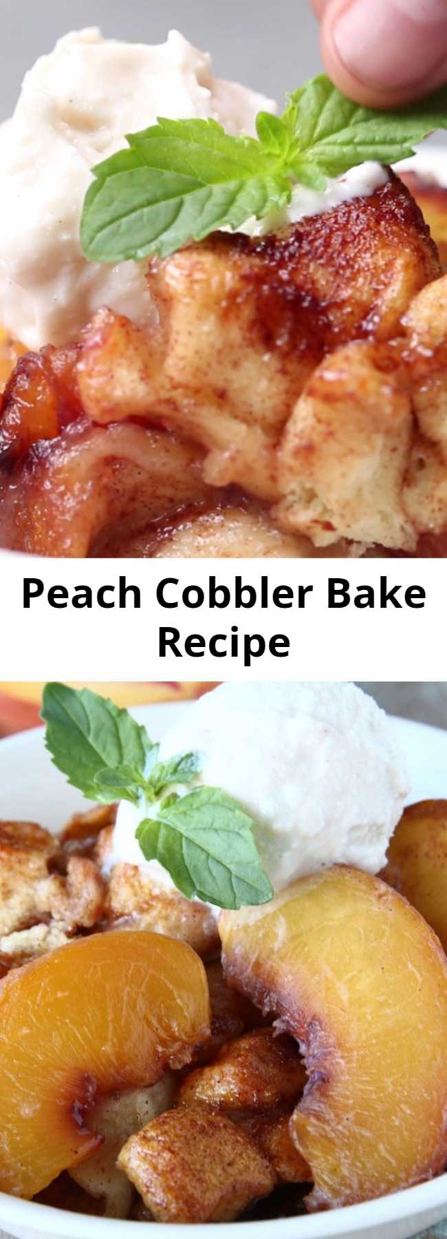 Peach Cobbler Bake Recipe - This Peach Cobbler Cake Is Where Your Taste Buds Need To Be