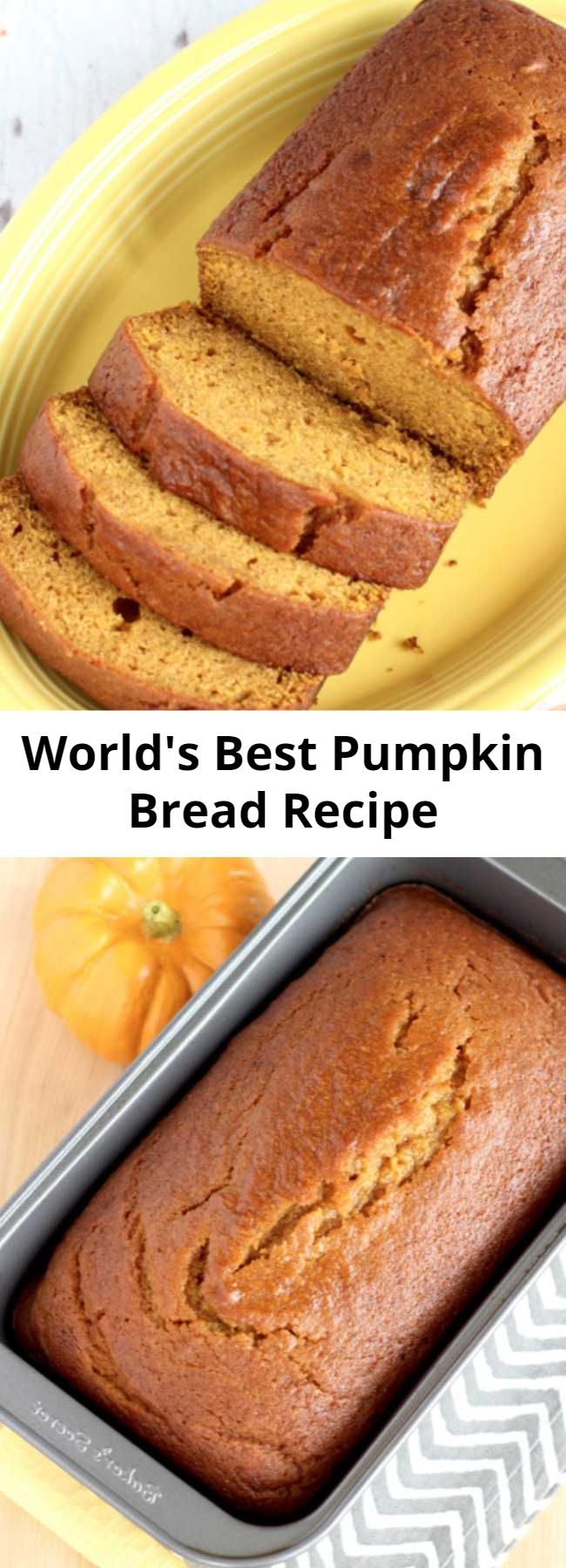 World's Best Pumpkin Bread Recipe - Get ready for a little Pumpkin bliss with this World’s Best Pumpkin Bread Recipe! Seriously… it’s even better than Starbucks!  And you can keep it easy using Libby’s Pumpkin from the can!  Or… get wild and crazy and make your own homemade pumpkin puree from your backyard garden pumpkins! The choice is yours!