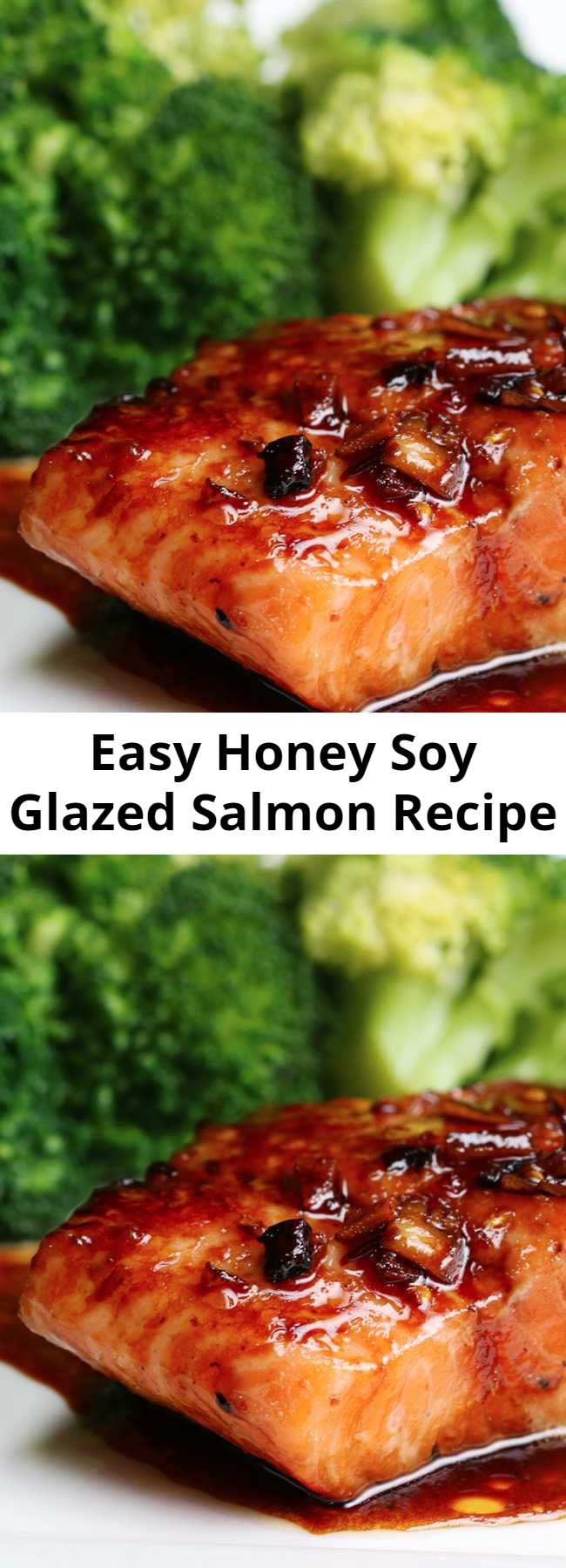 Easy Honey Soy Glazed Salmon Recipe - Honey Soy Glazed Salmon Recipe - Two words: honey salmon! Sure, it takes a tiny bit of prep work, but once you marinate your salmon, you won’t be able to go back.