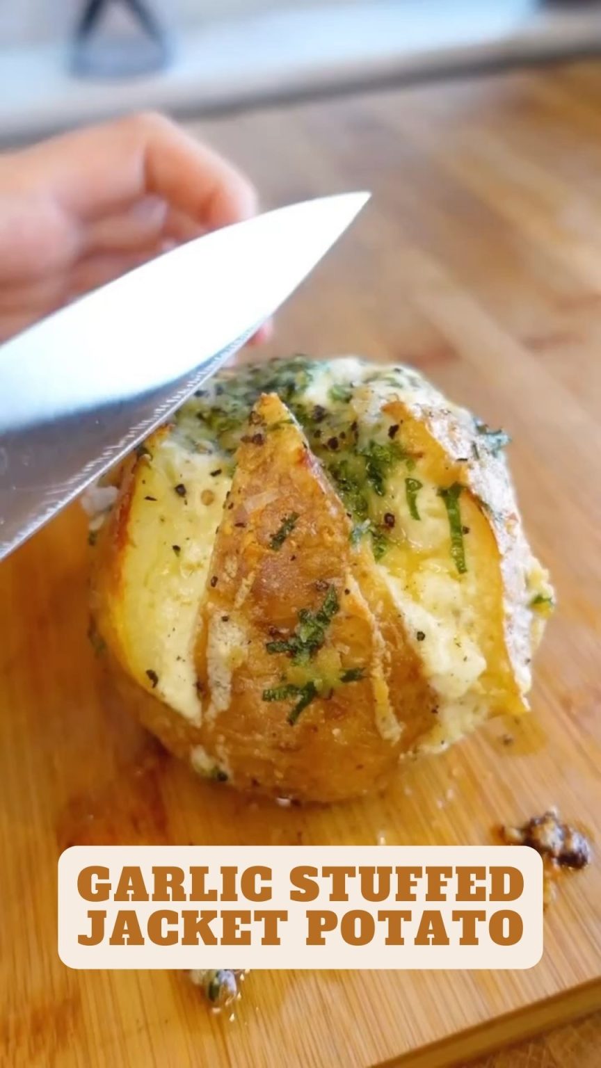 Garlic Stuffed Jacket Potato Mom Secret Ingrediets
